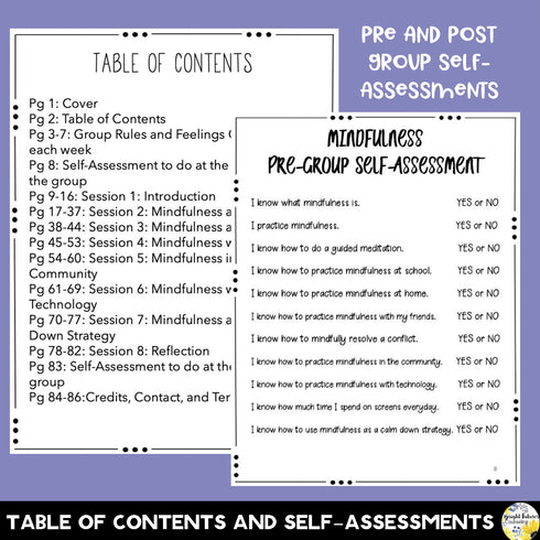 Mindfulness Counseling Group - Strategies to Self-Reflect & Practice Mindfulness