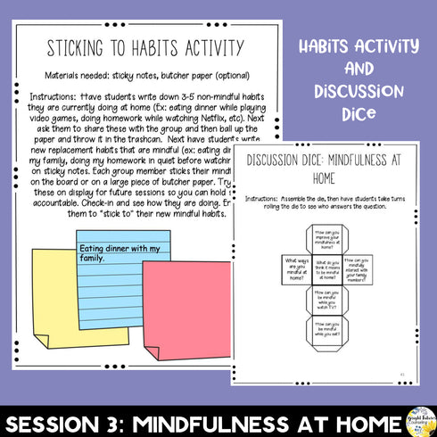 Mindfulness Counseling Group - Strategies to Self-Reflect & Practice Mindfulness