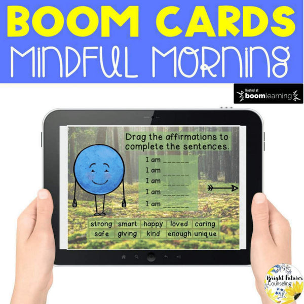 Mindfulness Morning Routine BOOM CARDS Digital Activity