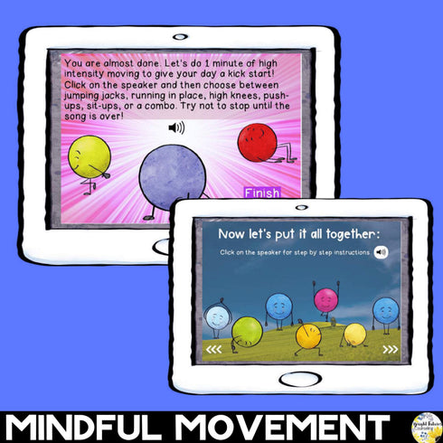 Mindfulness Morning Routine BOOM CARDS Digital Activity