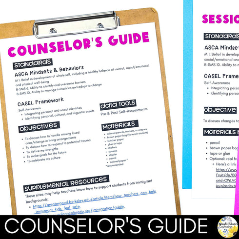 Newcomer Experience Six Week ASCA Aligned School Counseling Small Group