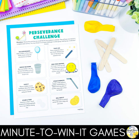 Perseverance and Determination Elementary Counseling SEL Lesson & Activities