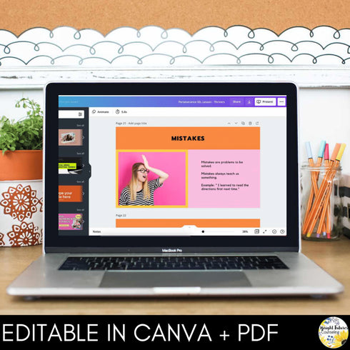 Perseverance SEL Class Character Education Lesson: Develop Character Strengths