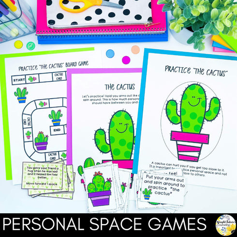 Personal Space, Boundaries Game, & Appropriate Behavior - School Counseling Game