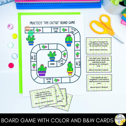 Personal Space, Boundaries Game, & Appropriate Behavior - School Counseling Game