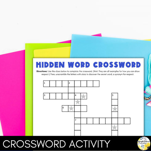 Respect Lesson for Middle School Social Emotional Learning and School Counseling