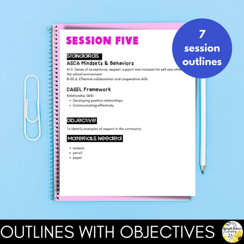 Respect Lesson and Activities - Group Counseling Lesson Plans for Middle School