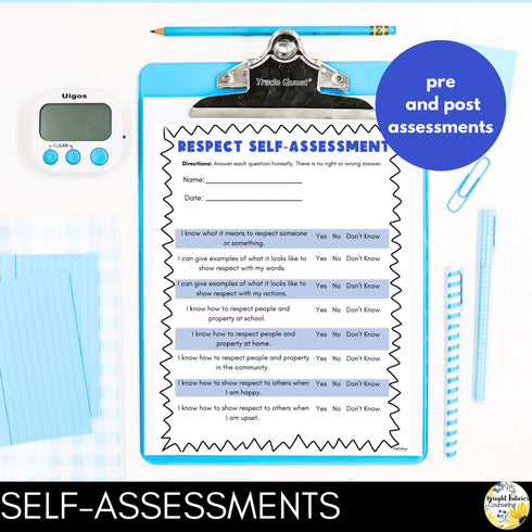 Respect Lesson and Activities - Group Counseling Lesson Plans for Middle School