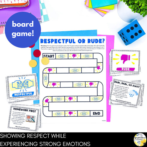 Respect Lesson and Activities - Group Counseling Lesson Plans for Middle School
