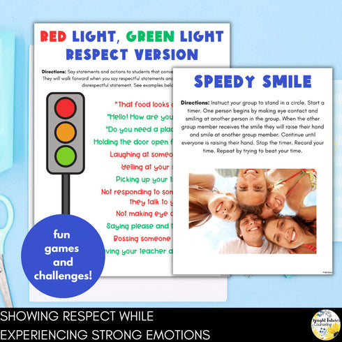 Respect Lesson and Activities - Group Counseling Lesson Plans for Middle School