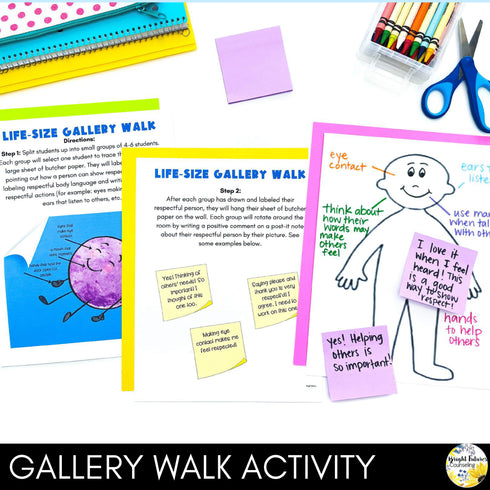 Respect Lesson for Middle School Social Emotional Learning and School Counseling