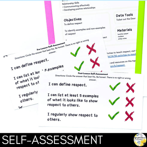 Respect Lesson for Middle School Social Emotional Learning and School Counseling