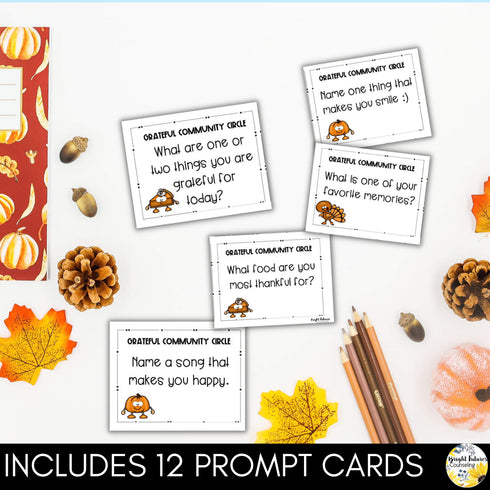 Restorative Practices Community Circle - Thanksgiving School Counseling Activity