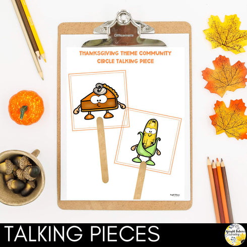 Restorative Practices Community Circle - Thanksgiving School Counseling Activity