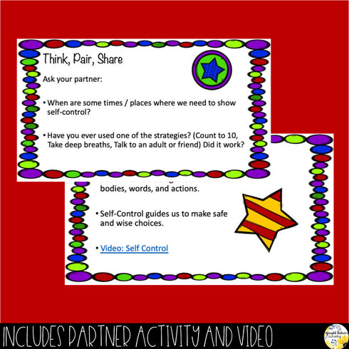SELF-CONTROL Guidance Lesson + Editable Google Slides Version