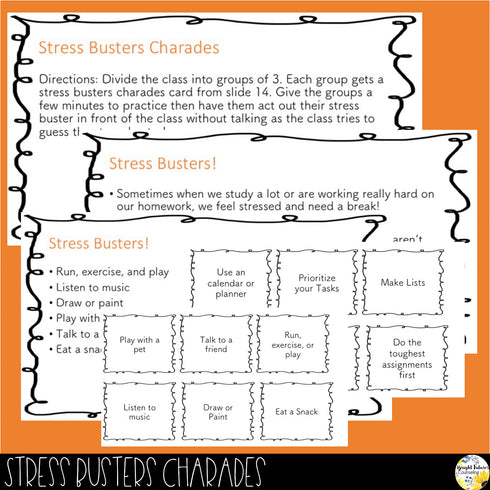 STUDY SKILLS Classroom Guidance Lesson, Activity, and Game with Digital Version