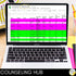 School Counseling Data Collection Spreadsheets - Caseload and Counseling Log