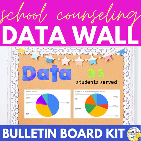 School Counseling Data Wall - Counseling Bulletin Board