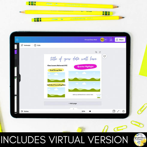 School Counseling Data Wall - Counseling Bulletin Board