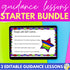 School Counseling Guidance Lessons Bundle - Editable Classroom Lessons