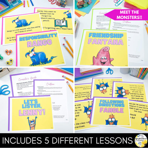 School Counseling Guidance Lessons Bundle for Primary