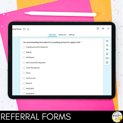 School Counseling Office Bundle and Counseling Forms with Digital Version
