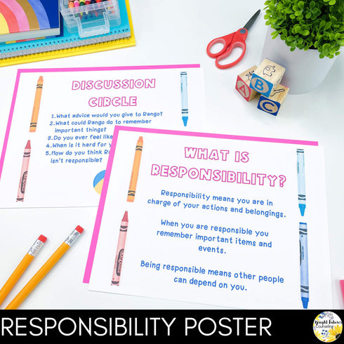 School Counseling Responsibility Guidance Lesson for Primary Students