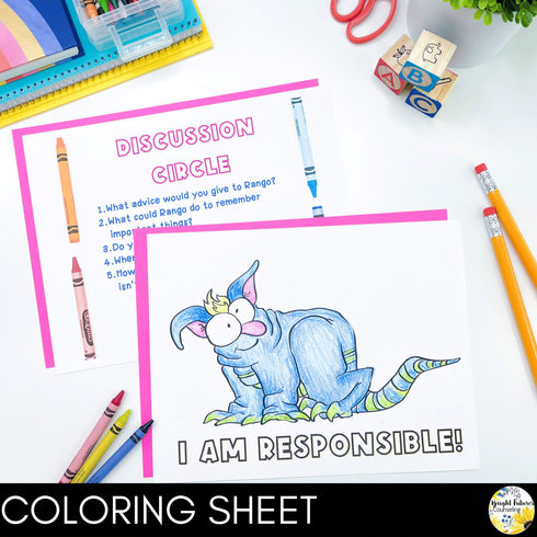 School Counseling Responsibility Guidance Lesson for Primary Students