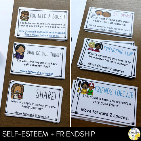 School Counseling SEL Board Game Bundle - Character Education Games