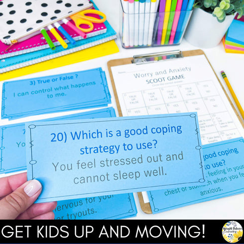 SEL Scoot BUNDLE - School Counseling Games for Growth Mindset, Empathy, & more!