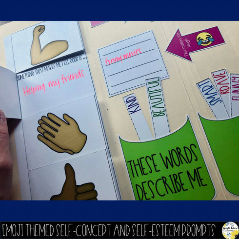 Self-Concept and Self-Esteem Scrapbook All About Me Interactive Craft