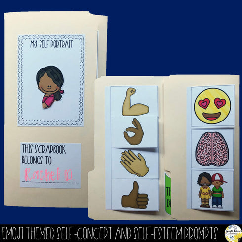 Self-Concept and Self-Esteem Scrapbook All About Me Interactive Craft