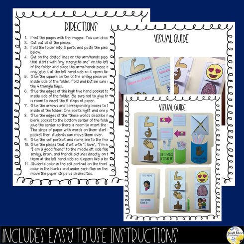 Self-Concept and Self-Esteem Scrapbook All About Me Interactive Craft