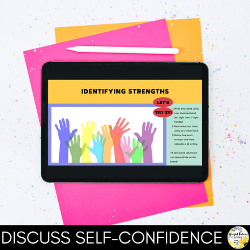 Self-Confidence SEL Class Character Education Lesson: Develop Character Strength