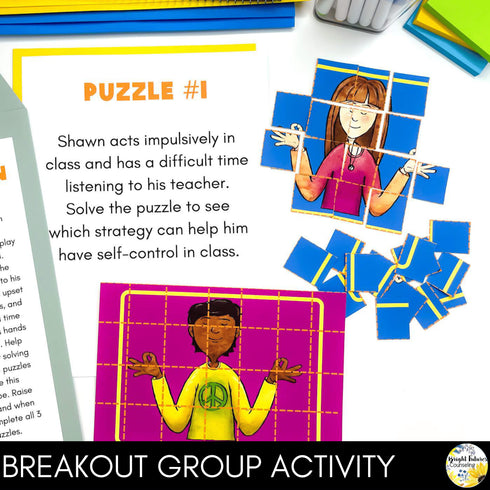 Self-Control Lesson for Social Emotional Learning & Elementary School Counseling