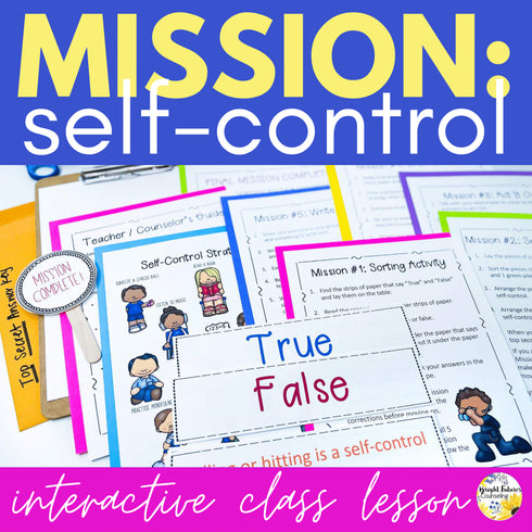 Mission Self-Control Escape Room Guidance Lesson on Managing Tough Emotions