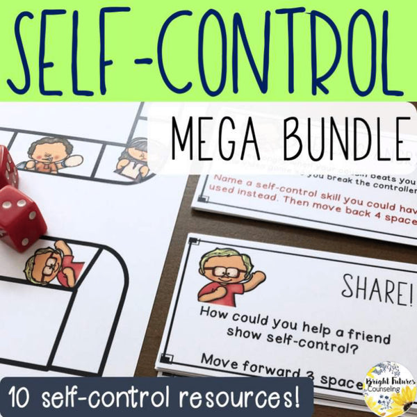 Self-Control Mega Bundle - Small Groups, Class Lessons, Assessments, and Games