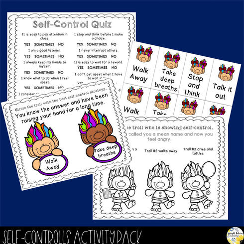 Self-Control Mega Bundle - Small Groups, Class Lessons, Assessments, and Games