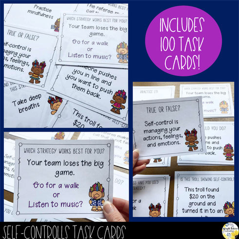 Self-Control Mega Bundle - Small Groups, Class Lessons, Assessments, and Games