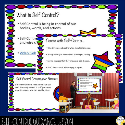 Self-Control Mega Bundle - Small Groups, Class Lessons, Assessments, and Games