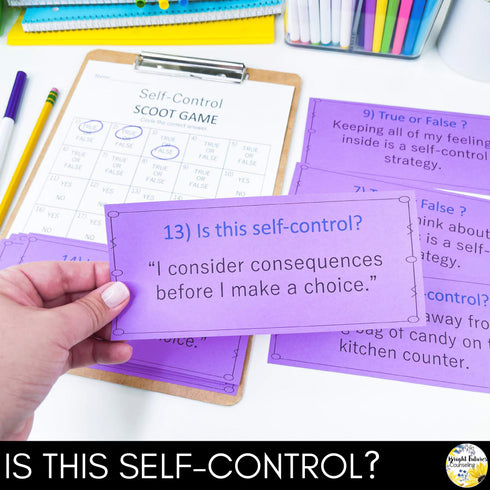 Self-Control Scoot Game Counseling Game