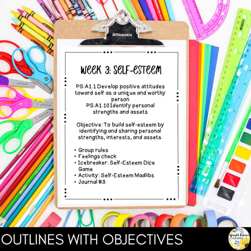 Self-Esteem Boys Counseling Group Self-Esteem MVPs Confidence Group