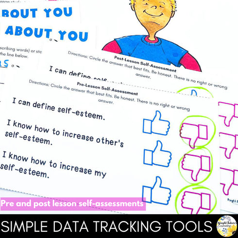 Self-Esteem Lesson for Social Emotional Learning & Elementary School Counseling