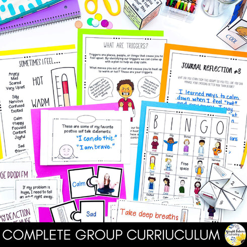 Self-Regulation School Counseling Group - Emotional Regulation & Coping Skills