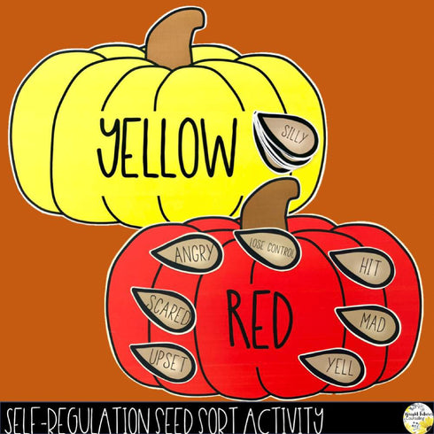 Self-Regulation Fall Bundle - What Color is Your Pumpkin ? Digital Fall SEL Game
