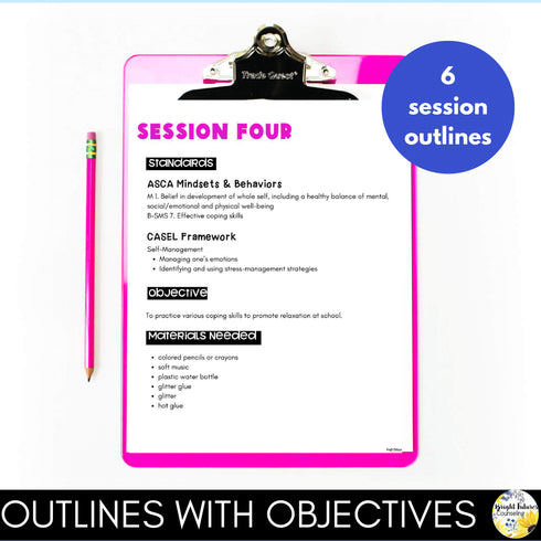 Separation Anxiety School Counseling Small Group for K-2 Primary Students