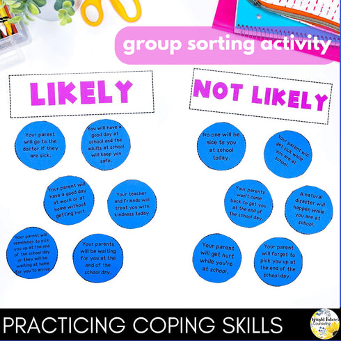 Separation Anxiety School Counseling Small Group for K-2 Primary Students