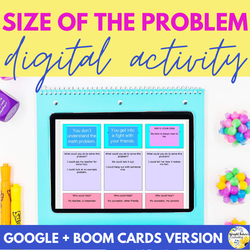 Size of the Problem Digital Activity - Boom Cards & Editable Google Slides Game