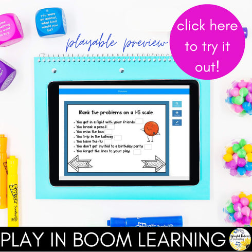 Size of the Problem Digital Activity - Boom Cards & Editable Google Slides Game