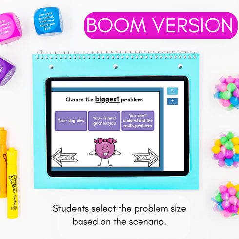 Size of the Problem Digital Activity - Boom Cards & Editable Google Slides Game